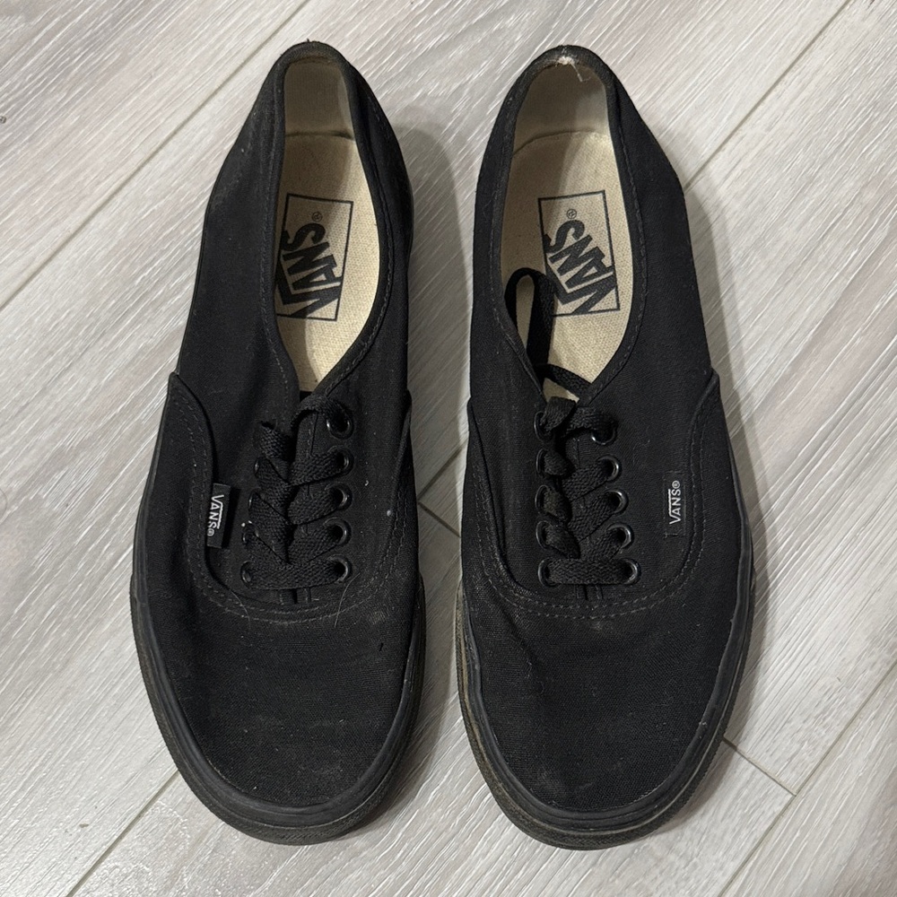 Vans Authentic Triple Black Canvas Sneakers